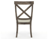 Canadel Champlain Dining Chair 5186 in TW Fabric and 08 Shadow, back view