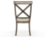 Canadel Champlain Dining Chair 5186 in TW Fabric and 72 Heritage Nature, back view
