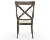 Canadel Champlain Dining Chair 5186 in YJ Faux Leather and 08 Shadow, back view