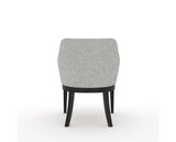 Canadel Modern Sophia Dining Chair in Dark Smoke, 7C Fabric, back view