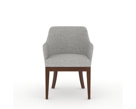 Canadel Modern Sophia Dining Chair in Cognac Washed, 7C Fabric, front view