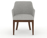 Canadel Modern Sophia Dining Chair in Cognac Washed, 7C Fabric, front view