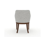 Canadel Modern Sophia Dining Chair in Cognac Washed, 7C Fabric, back view
