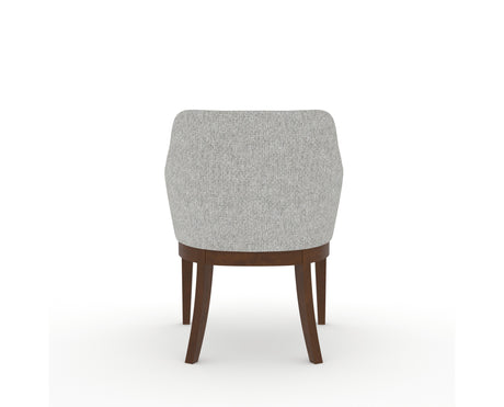 Canadel Modern Sophia Dining Chair in Cognac Washed, 7C Fabric, back view
