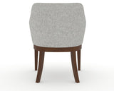 Canadel Modern Sophia Dining Chair in Cognac Washed, 7C Fabric, back view
