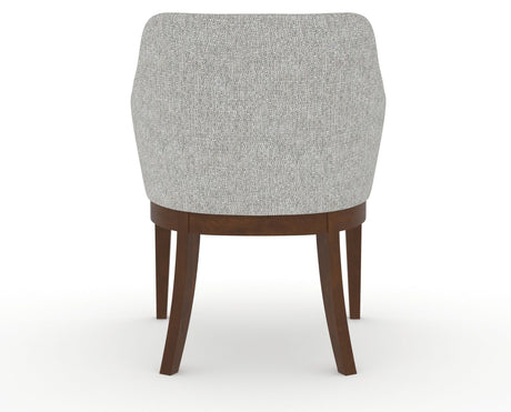 Canadel Modern Sophia Dining Chair in Cognac Washed, 7C Fabric, back view