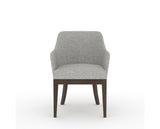 Canadel Modern Sophia Dining Chair in Hazelnut Washed, 7C Fabric, front view