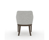 Canadel Modern Sophia Dining Chair in Hazelnut Washed, 7C Fabric, back view