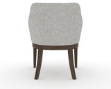 Canadel Modern Sophia Dining Chair in Hazelnut Washed, 7C Fabric, back view