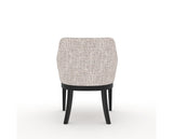 Canadel Modern Sophia Dining Chair in Dark Smoke, FP Crypton®, back view