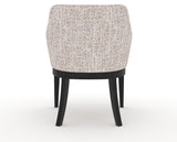 Canadel Modern Sophia Dining Chair in Dark Smoke, FP Crypton®, back view