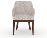 Canadel Modern Sophia Dining Chair in Cognac Washed, FP Crypton®, front view