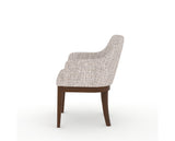 Canadel Modern Sophia Dining Chair in Cognac Washed, FP Crypton®, side view