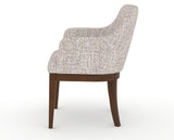 Canadel Modern Sophia Dining Chair in Cognac Washed, FP Crypton®, side view