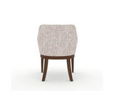 Canadel Modern Sophia Dining Chair in Cognac Washed, FP Crypton®, back view