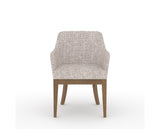 Canadel Modern Sophia Dining Chair in Pecan Washed, FP Crypton®, front view