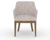 Canadel Modern Sophia Dining Chair in Pecan Washed, FP Crypton®, front view