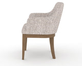 Canadel Modern Sophia Dining Chair in Pecan Washed, FP Crypton®, side view