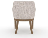 Canadel Modern Sophia Dining Chair in Pecan Washed, FP Crypton®, back view