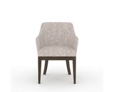 Canadel Modern Sophia Dining Chair in Hazelnut Washed, FP Crypton®, front view
