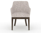 Canadel Modern Sophia Dining Chair in Hazelnut Washed, FP Crypton®, front view