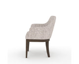 Canadel Modern Sophia Dining Chair in Hazelnut Washed, FP Crypton®, side view