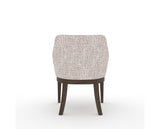 Canadel Modern Sophia Dining Chair in Hazelnut Washed, FP Crypton®, back view