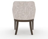 Canadel Modern Sophia Dining Chair in Hazelnut Washed, FP Crypton®, back view