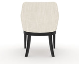 Canadel Modern Sophia Dining Chair in Dark Smoke, FT InsideOut®, back view