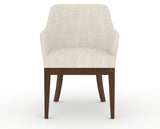 Canadel Modern Sophia Dining Chair in Cognac Washed, FT InsideOut®, front view