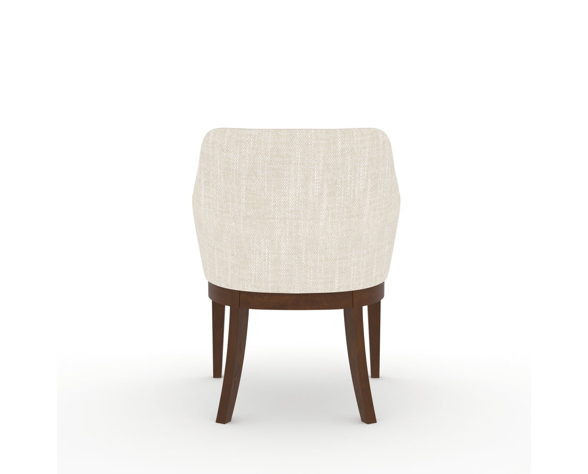 Canadel Modern Sophia Dining Chair in Cognac Washed, FT InsideOut®, back view