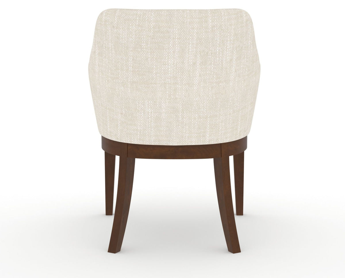 Canadel Modern Sophia Dining Chair in Cognac Washed, FT InsideOut®, back view