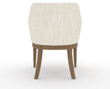 Canadel Modern Sophia Dining Chair in Pecan Washed, FT InsideOut®, back view