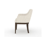 Canadel Modern Sophia Dining Chair in Hazelnut Washed, FT InsideOut®, side view