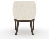 Canadel Modern Sophia Dining Chair in Hazelnut Washed, FT InsideOut®, back view