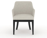 Canadel Modern Sophia Dining Chair in Dark Smoke, TB Fabric, front view
