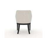 Canadel Modern Sophia Dining Chair in Dark Smoke, TB Fabric, back view