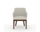 Canadel Modern Sophia Dining Chair in Cognac Washed, TB Fabric, front view