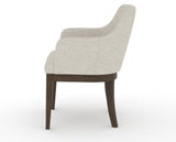 Canadel Modern Sophia Dining Chair in Hazelnut Washed, TB Fabric, side view