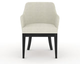 Canadel Modern Sophia Dining Chair in Dark Smoke, TW Fabric, front view
