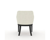 Canadel Modern Sophia Dining Chair in Dark Smoke, TW Fabric, back view