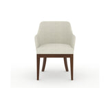 Canadel Modern Sophia Dining Chair in Cognac Washed, TW Fabric, front view