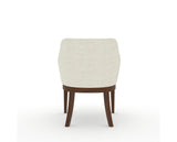 Canadel Modern Sophia Dining Chair in Cognac Washed, TW Fabric, back view