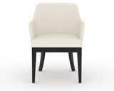Canadel Modern Sophia Dining Chair in Dark Smoke, YJ Faux Leather, front view