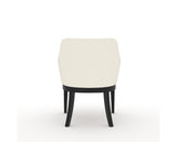 Canadel Modern Sophia Dining Chair in Dark Smoke, YJ Faux Leather, back view