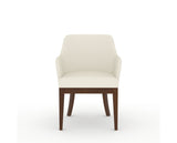 Canadel Modern Sophia Dining Chair in Cognac Washed, YJ Faux Leather, front view