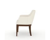 Canadel Modern Sophia Dining Chair in Cognac Washed, YJ Faux Leather, side view