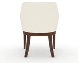 Canadel Modern Sophia Dining Chair in Cognac Washed, YJ Faux Leather, back view
