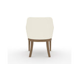 Canadel Modern Sophia Dining Chair in Pecan Washed, YJ Faux Leather, back view