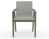 Canadel Downtown Tova Dining Chair in Shadow, 7C Fabric, front view